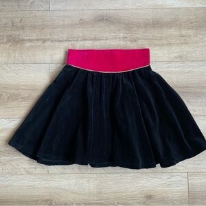 Vintage Velvet circle skirt black & pink Best By Lannie